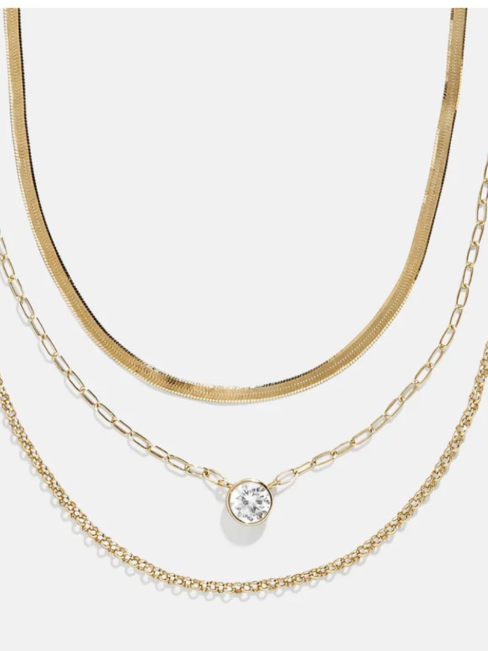 Baublebar Kendall 14k Gold Layered Necklace NEW - Picture 1 of 5